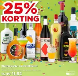 PLUS Diverse party en shotlikeuren aanbieding