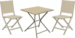 Intratuin Intratuin bistroset vierkant Emily met Nancy beige aanbieding