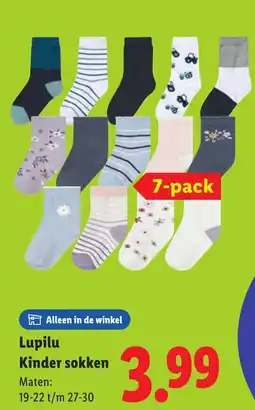 Lidl Lupilu Kinder sokken aanbieding