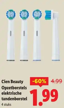 Lidl Cien Beauty Opzetborstels elektrische tandenborstel aanbieding