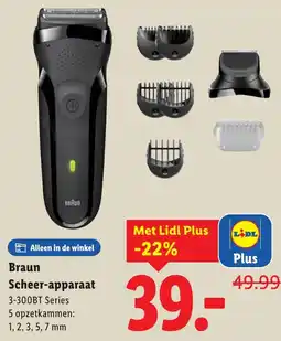 Lidl Braun Scheerapparaat aanbieding