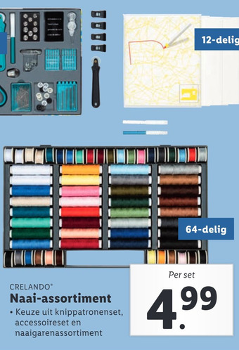 Lidl CRELANDO Naai-assortiment aanbieding