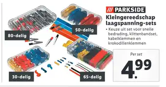 Lidl Parkside Kleingereedschap laagspanning-sets aanbieding