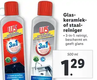 Lidl Glas- keramiek- of staal- reiniger aanbieding