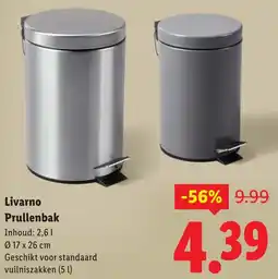 Lidl Livarno Prullenbak aanbieding