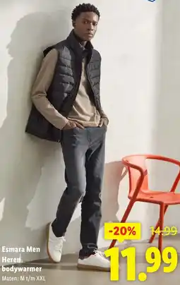Lidl Esmara Men Heren bodywarmer aanbieding