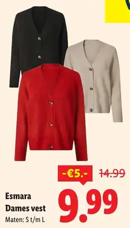 Lidl Esmara Dames vest aanbieding
