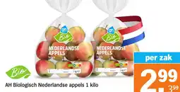 Albert Heijn AH Biologisch Nederlandse appels aanbieding