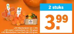 Albert Heijn AH Mandarijnen, Leanri mandarijnen of Mandarijnen met blad aanbieding