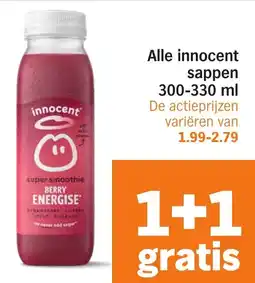 Albert Heijn Alle innocent sappen aanbieding