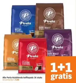 Albert Heijn Alle Perla Huisblends koffiepads aanbieding