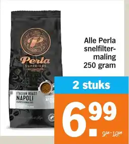 Albert Heijn Alle Perla snelfiltermaling aanbieding