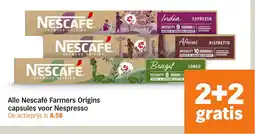 Albert Heijn Alle Nescafé Farmers Origins capsules voor Nespresso aanbieding