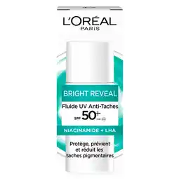 Trekpleister L'Oréal Paris Bright Reveal Dark Spot SPF50+ UV Fluid Moisturizer aanbieding