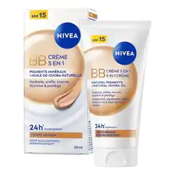 Trekpleister NIVEA 5-In-1 SPF15 Medium Huidskleur BB Cream aanbieding