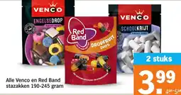 Albert Heijn Alle Venco en Red Band stazakken aanbieding