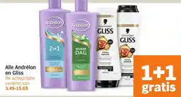 Albert Heijn Alle Andrélon en Gliss aanbieding