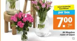 Albert Heijn AH Megabos rozen of tulpen aanbieding