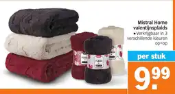 Albert Heijn Mistral Home valentijnsplaids aanbieding