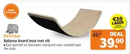 Albert Heijn DERYAN Balance board hout met vilt aanbieding