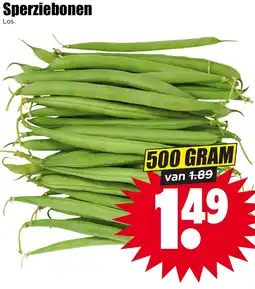 Dirk Sperziebonen aanbieding