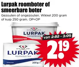 Dirk Lurpak roomboter of smeerbare boter aanbieding