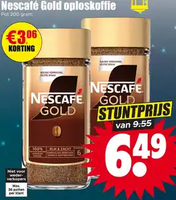 Dirk Nescafé Gold oploskoffie aanbieding