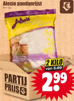 Dirk Alesie pandanrijst aanbieding