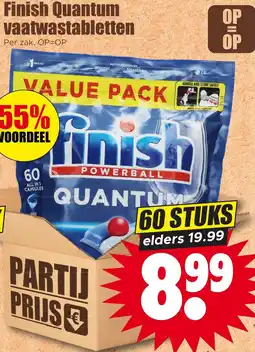 Dirk Finish Quantum vaatwastabletten aanbieding