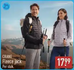 ALDI Crane fleece jack aanbieding
