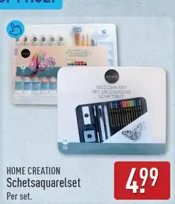 ALDI Home creation schetsaquarelset aanbieding