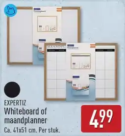 ALDI Expertiz whiteboard of maandplanner aanbieding