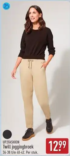 ALDI Up2fashion twill joggingbroek aanbieding