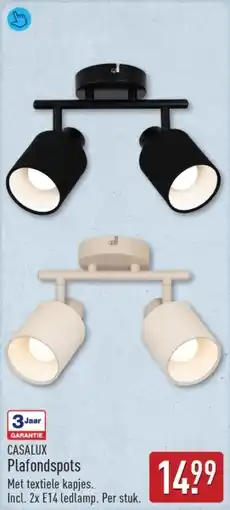 ALDI Casalux plafondspots Incl. 2x E14 ledlamp. Per stuk. aanbieding