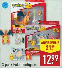 ALDI 3-pack Pokémonfiguren aanbieding