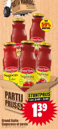 Dirk Grand Italia Sugocasa of pesto aanbieding