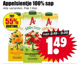 Dirk Appelsientje 100% sap aanbieding