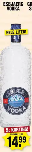 Dirk Esbjaerg vodka aanbieding