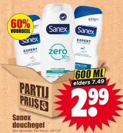 Dirk Sanex douchegel aanbieding