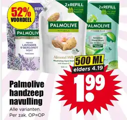 Dirk Palmolive handzeep navulling aanbieding