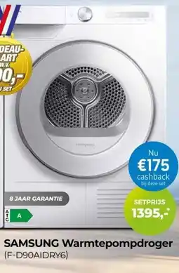 EP Beerepoot SAMSUNG Warmtepompdroger aanbieding