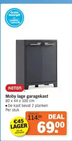 Albert Heijn Keter Moby lage garagekast aanbieding
