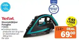 Albert Heijn Tefal Stoomstrijkijzer Puregliss FV8066 aanbieding