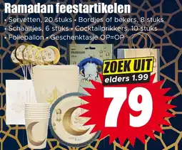 Dirk Ramadan feestartikelen aanbieding