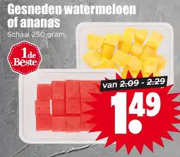 Dirk Gesneden watermeloen of ananas aanbieding