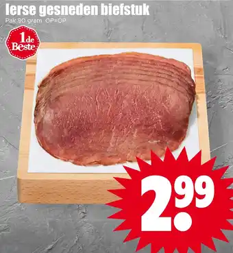 Lerse gesneden biefstuk