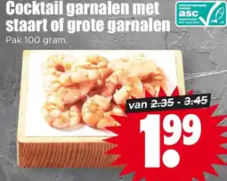 Dirk Cocktail garnalen met staart of grote garnalen aanbieding