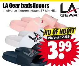 Dirk LA Gear badslippers LA aanbieding