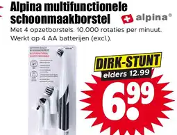 Dirk Alpina multifunctionele schoonmaakborstel aanbieding
