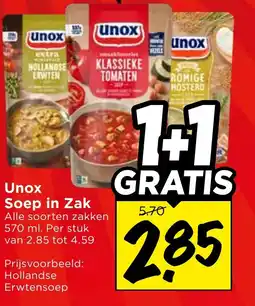 Vomar Voordeelmarkt Unox Soep in Zak aanbieding